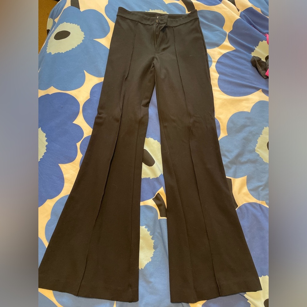 Black boot cut pants